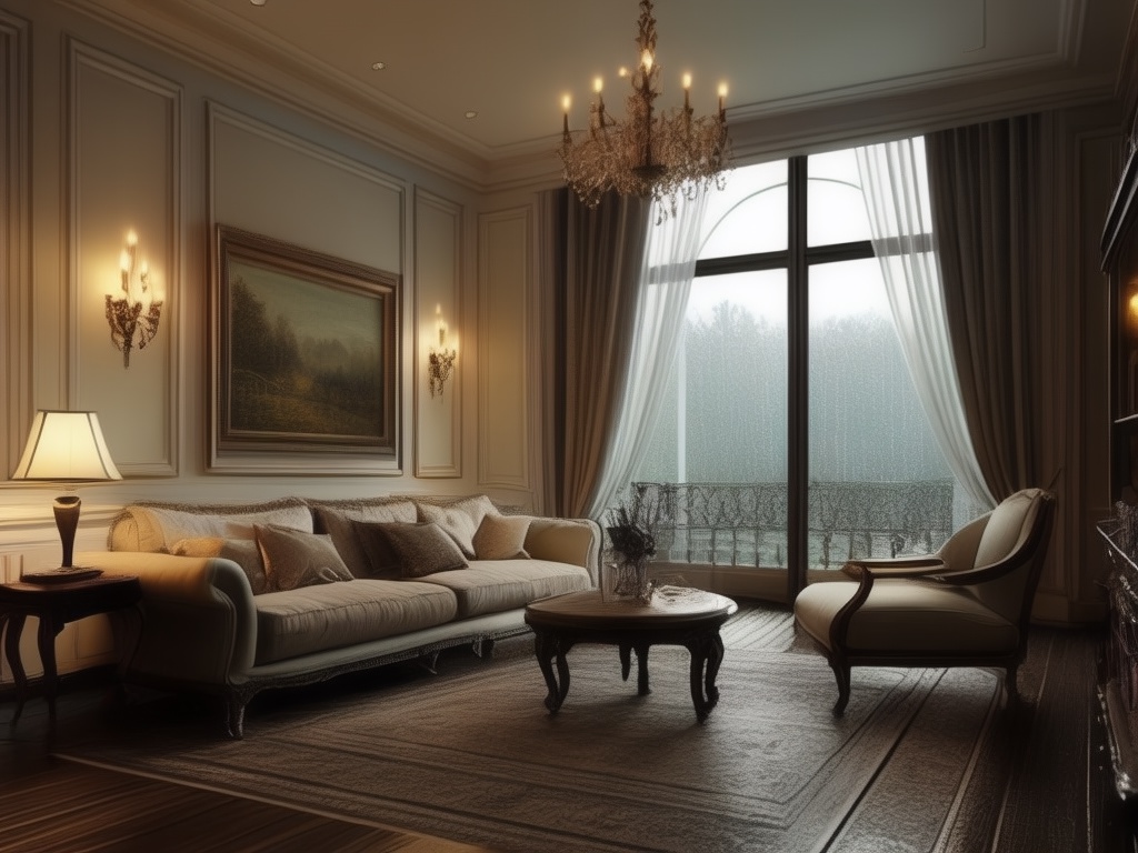 1米8宽阳台休闲区装修效果图